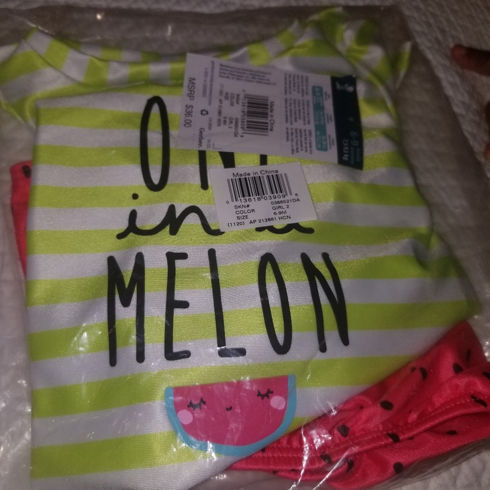 Girls Bathingsuit 6-9‎ Months Infants